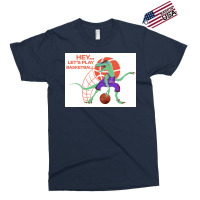 Dinosaur Playing Basketball Poster 70s Exclusive T-shirt | Artistshot