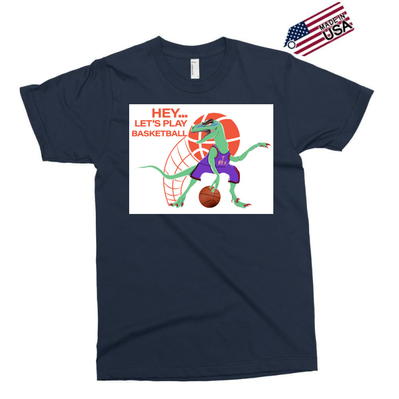 Dinosaur Playing Basketball Poster 70s Exclusive T-shirt | Artistshot