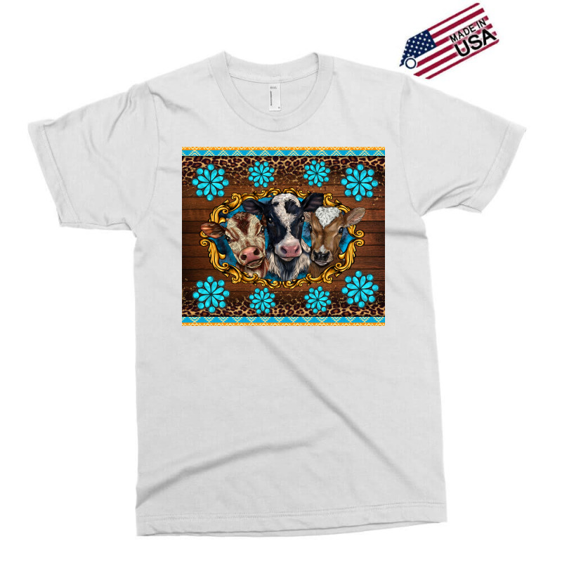 Western Baby Cow Turquoise Gemstones  Leopards Exclusive T-shirt | Artistshot