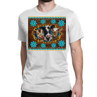 Western Baby Cow Turquoise Gemstones  Leopards Classic T-shirt | Artistshot