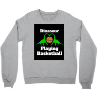 Dinosaur Playing Basketball Poster Girl Aesthetic Crewneck Sweatshirt | Artistshot