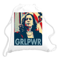 Kamala  Grlpwr  Cute Drawstring Bags | Artistshot