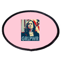 Kamala  Grlpwr  Cute Oval Patch | Artistshot