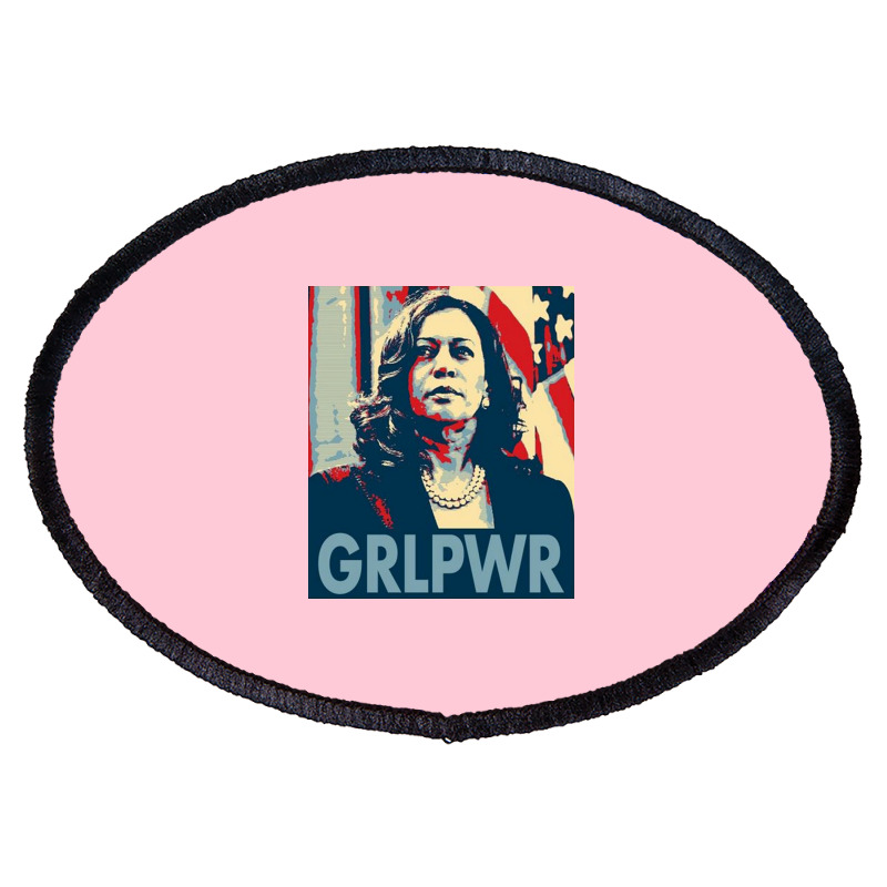 Kamala  Grlpwr  Cute Oval Patch | Artistshot