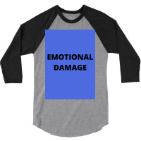 Emotional Damage Meme Black Text  Boy 3/4 Sleeve Shirt | Artistshot