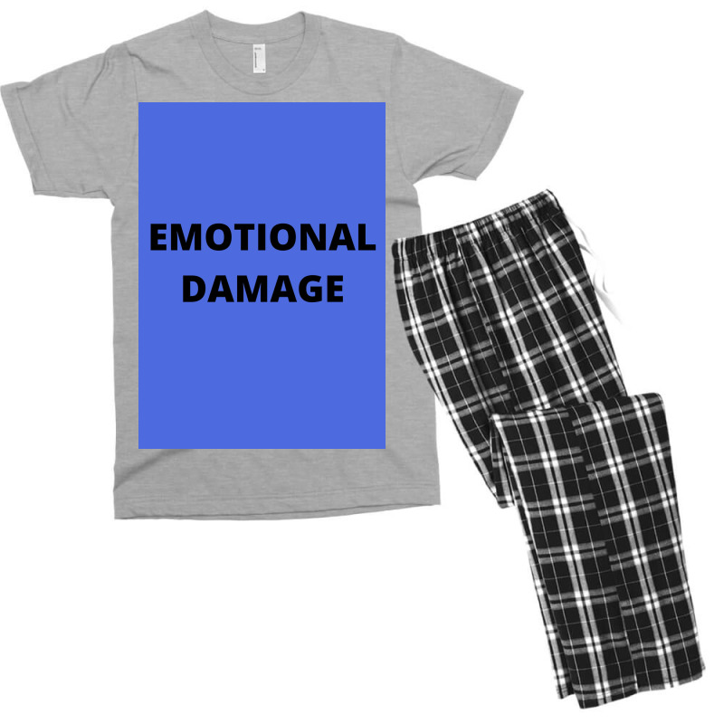 Emotional Damage Meme Black Text  Boy Men's T-shirt Pajama Set | Artistshot