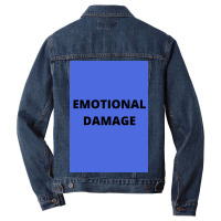 Emotional Damage Meme Black Text  Boy Men Denim Jacket | Artistshot