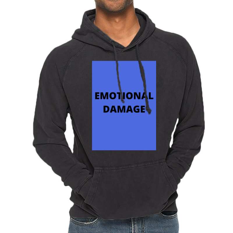 Emotional Damage Meme Black Text  Boy Vintage Hoodie | Artistshot