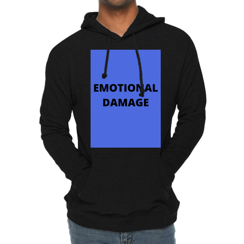 Emotional Damage Meme Black Text  Boy Lightweight Hoodie | Artistshot