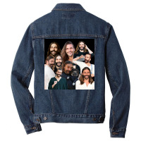 Jonathan Van Ness Jvn Sticker Packs Montage Collection Cool Crazy Cute Men Denim Jacket | Artistshot