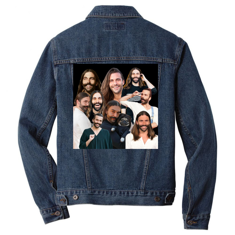 Jonathan Van Ness Jvn Sticker Packs Montage Collection Cool Crazy Cute Men Denim Jacket by prdoeldara | Artistshot