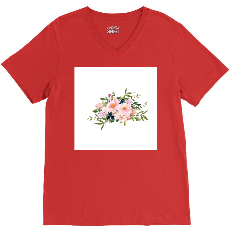 Flower  Girl V-neck Tee | Artistshot