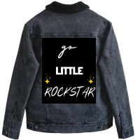 Go Little Rock Nostalgia Girl Unisex Sherpa-lined Denim Jacket | Artistshot