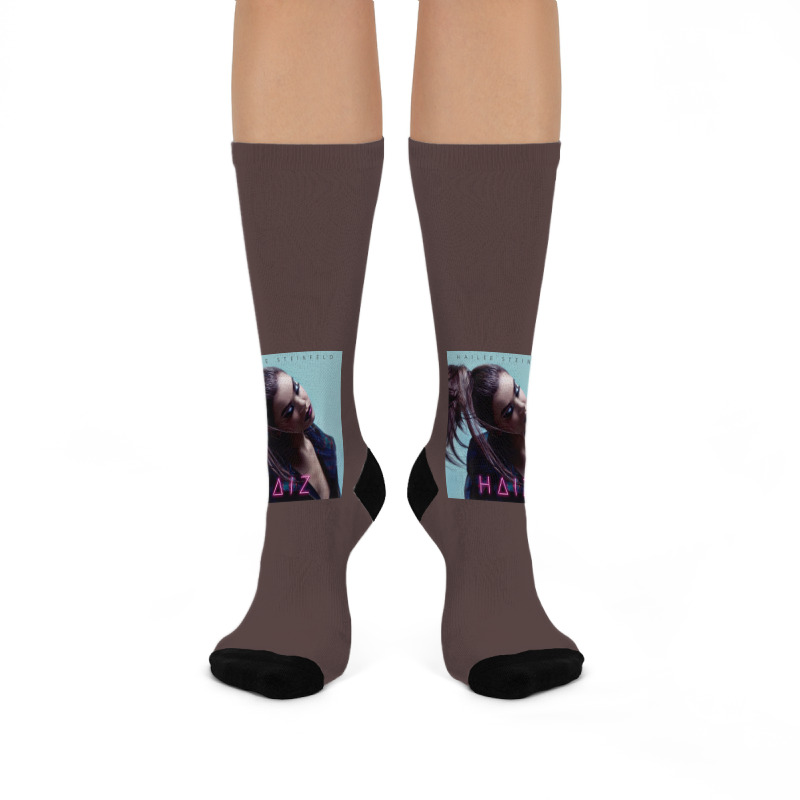 Hailee Steinfeld Haiz Album Cover Poster Hippie Crew Socks | Artistshot