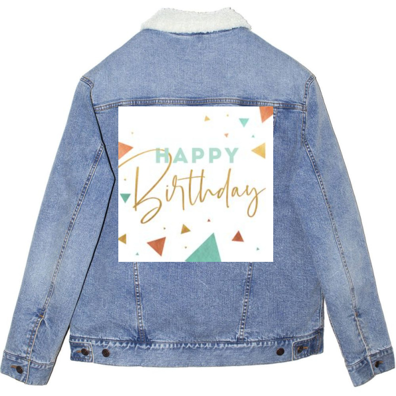 Happy Birthday  Summer Boy Unisex Sherpa-lined Denim Jacket | Artistshot