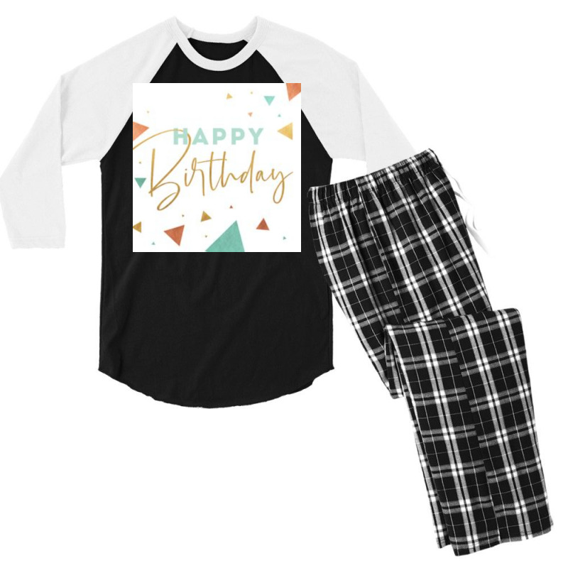 Happy Birthday  Summer Boy Men's 3/4 Sleeve Pajama Set | Artistshot