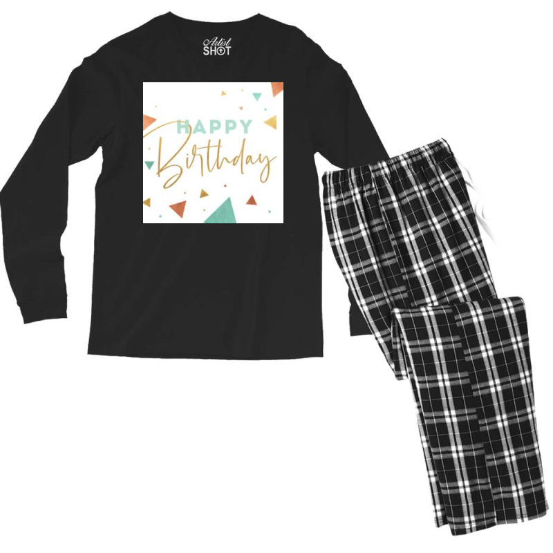 Happy Birthday  Summer Boy Men's Long Sleeve Pajama Set | Artistshot