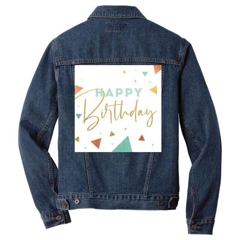 Happy Birthday  Summer Boy Men Denim Jacket | Artistshot