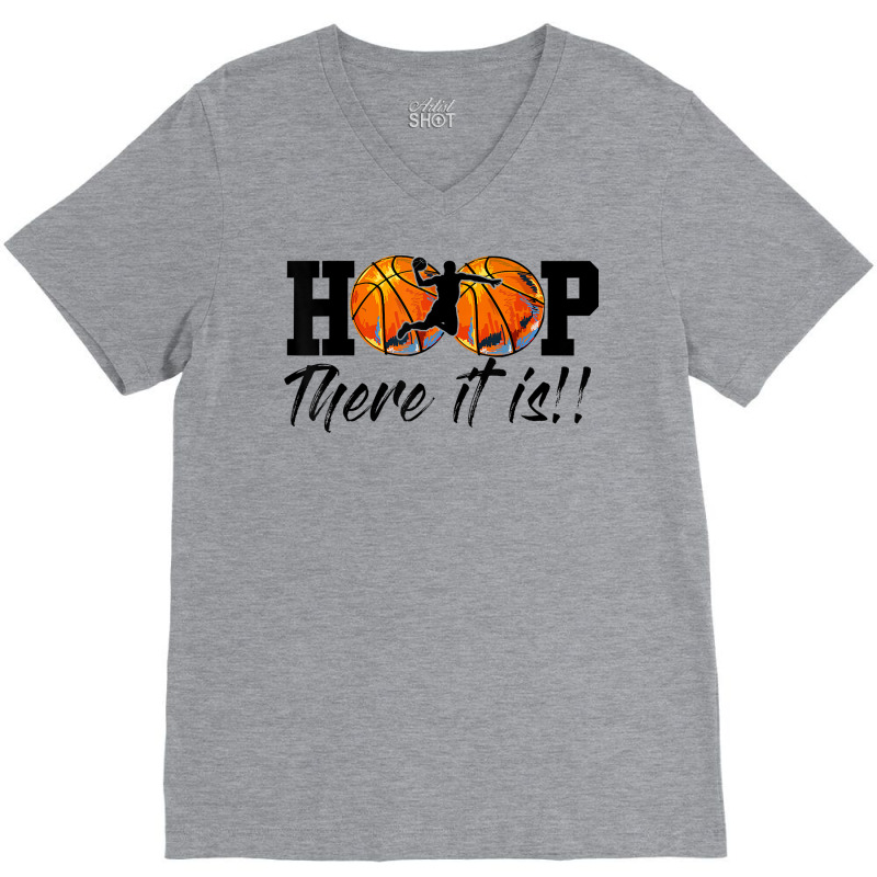 Hoop There It Is College March Basketball Madness Brackets V-neck Tee | Artistshot