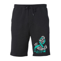 Myasthenia Gravis Awareness  Hope Anchors The Soul Fleece Short | Artistshot