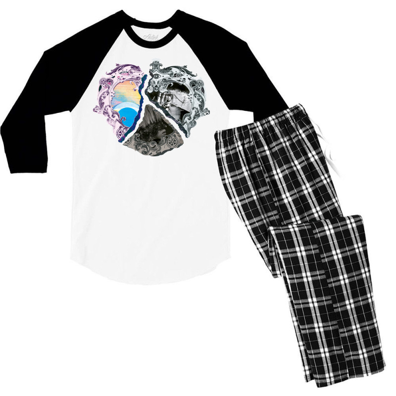 Conception Heart  Vixx Men's 3/4 Sleeve Pajama Set | Artistshot