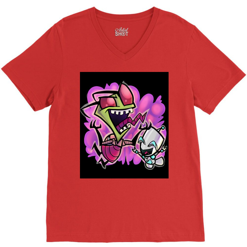 Invader Zim Classic  Vintage V-neck Tee | Artistshot