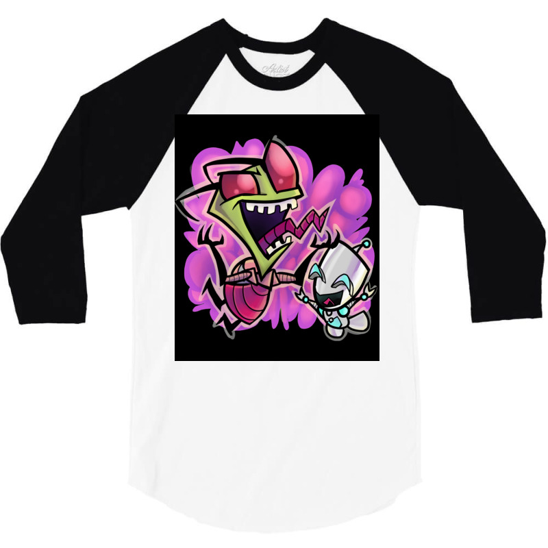 Invader Zim Classic  Vintage 3/4 Sleeve Shirt | Artistshot