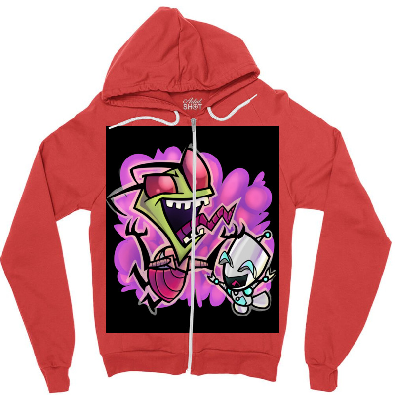 Invader Zim Classic  Vintage Zipper Hoodie | Artistshot