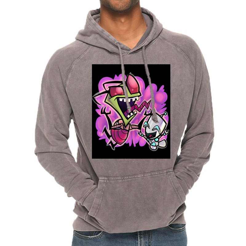 Invader Zim Classic  Vintage Vintage Hoodie | Artistshot