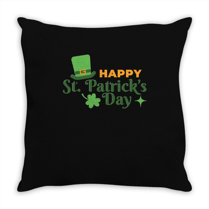 St Patricks Day T  Shirt Happy St Patricks Day T  Shirt Throw Pillow | Artistshot