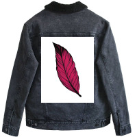 Kawaai Colorful Feather  Retro Unisex Sherpa-lined Denim Jacket | Artistshot