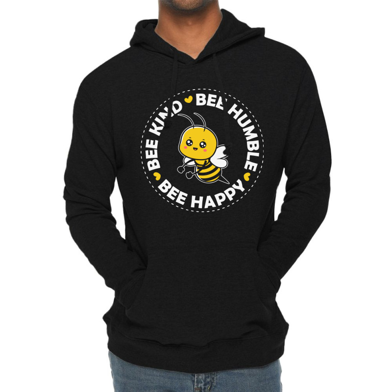 Bee Kind Cute Bee Lovers Lightweight Hoodie | Artistshot