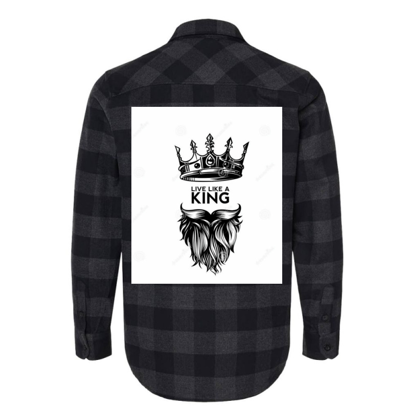 Live Like A King  70s Flannel Shirt | Artistshot