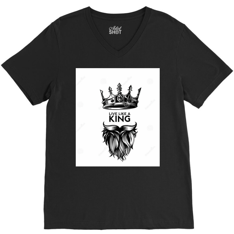 Live Like A King  70s V-neck Tee | Artistshot