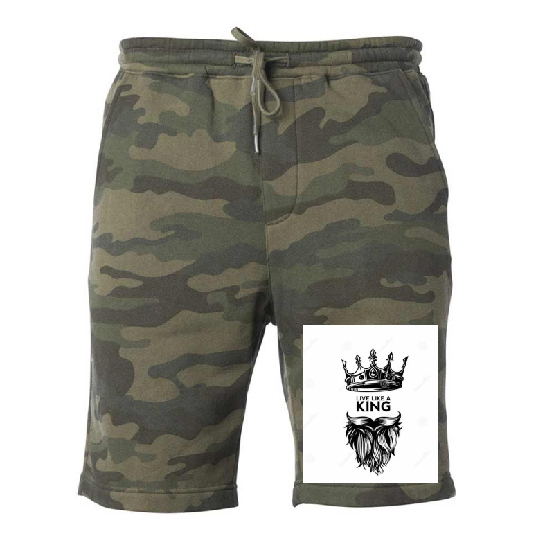 Live Like A King  70s Fleece Short | Artistshot