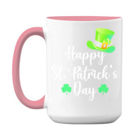 St Patricks Day T  Shirt Happy St. Patrick's Day Green T  Shirt 15 Oz Coffee Mug | Artistshot