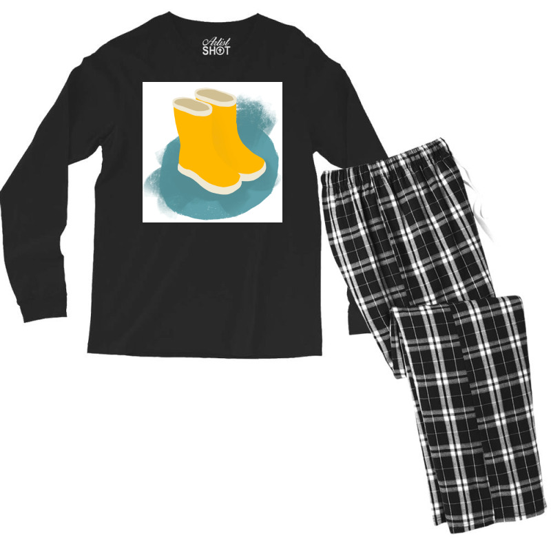 Fun With Rain  Hippie Men's Long Sleeve Pajama Set | Artistshot