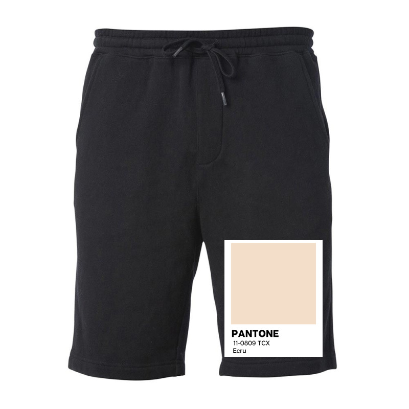 Pantone Ecru  Nature Fleece Short | Artistshot