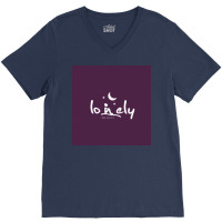 Lonely Night Peace  Green V-neck Tee | Artistshot