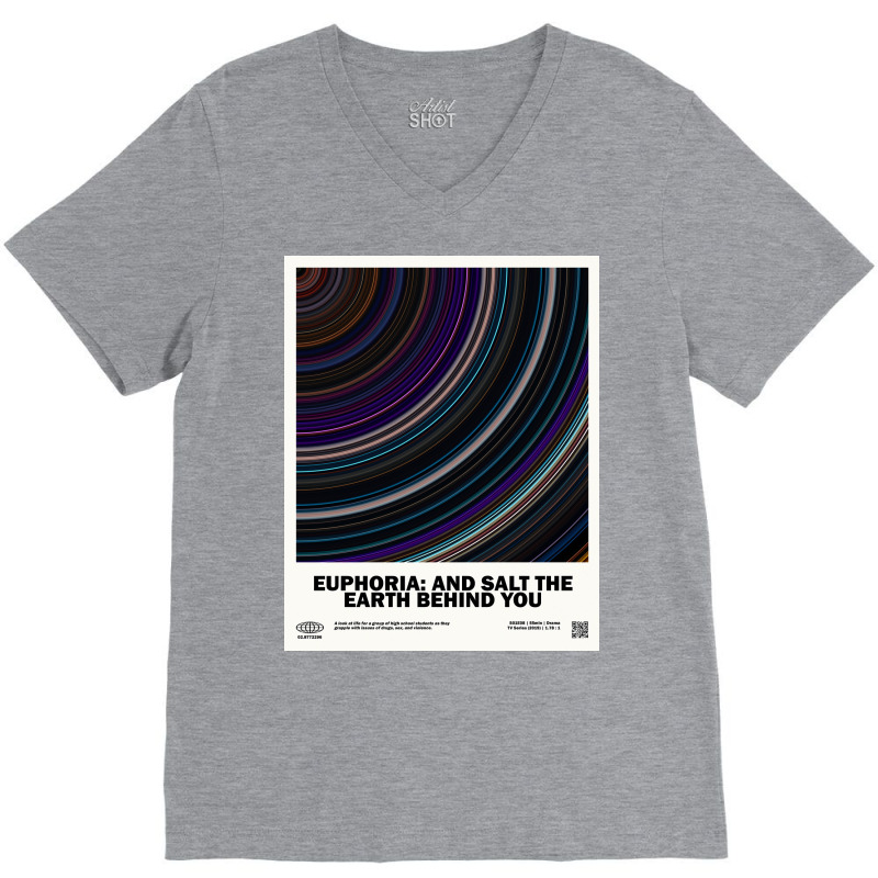 Minimaleuphoria And Salt The Earth Behind You Barcode Tv Show Poster 8 V-neck Tee | Artistshot