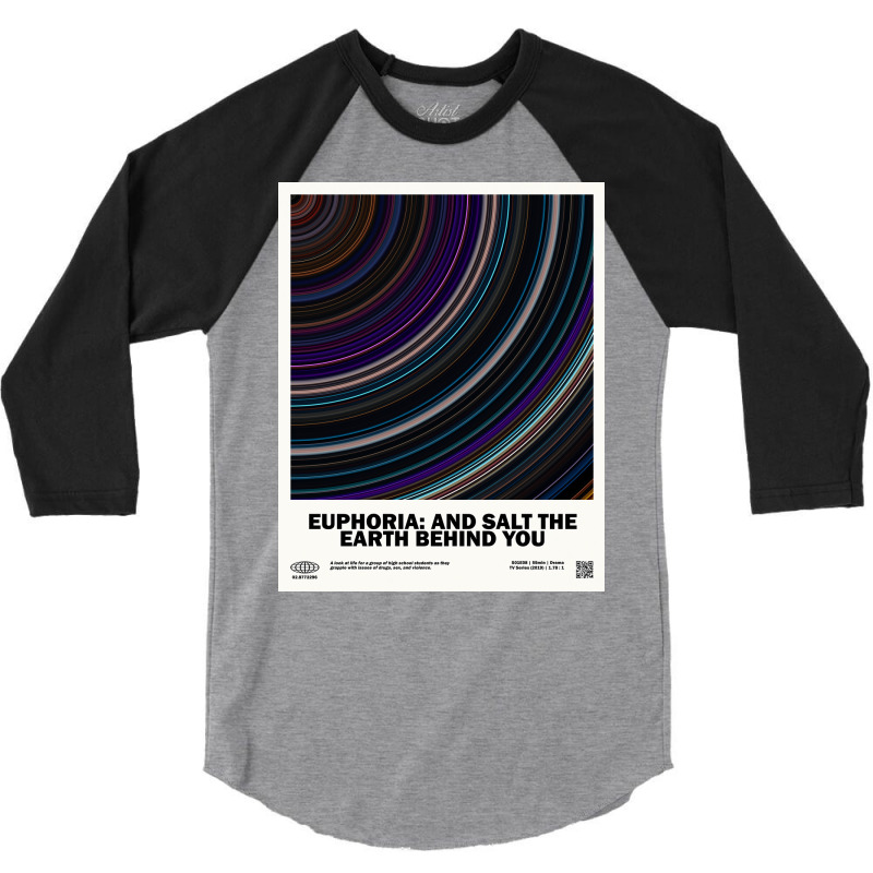 Minimaleuphoria And Salt The Earth Behind You Barcode Tv Show Poster 8 3/4 Sleeve Shirt | Artistshot