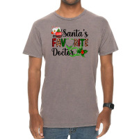 Santa's Favorite Doctor Vintage T-shirt | Artistshot