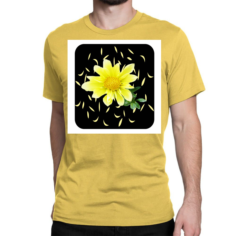 Pocket Yellow Flower  Stars Classic T-shirt | Artistshot