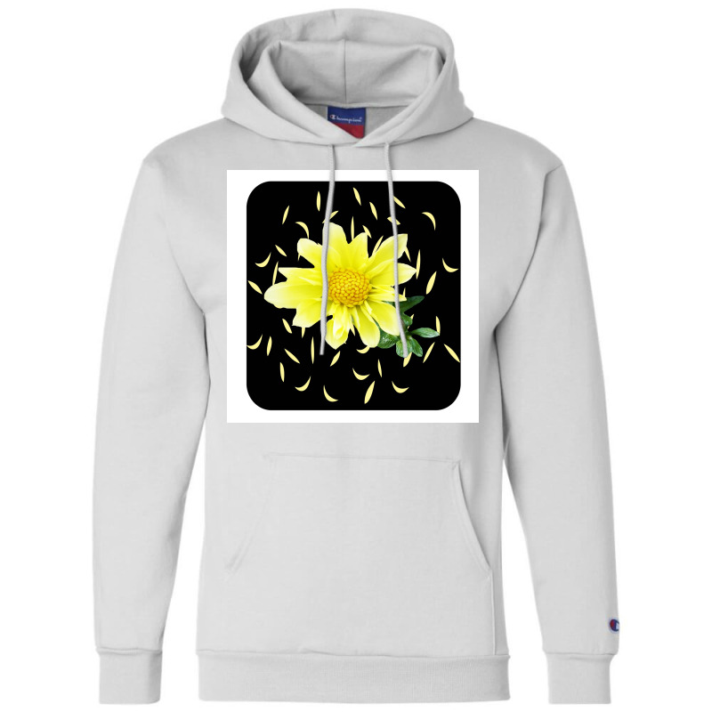 Pocket Yellow Flower  Stars Champion Hoodie | Artistshot