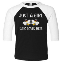 Just A Girl Who Loves Bees Toddler 3/4 Sleeve Tee | Artistshot