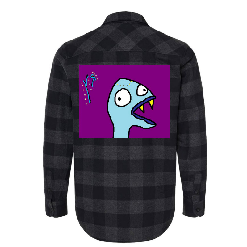 Quotfish Man Monsterquot By Richard F Yates Poster Travel Flannel Shirt | Artistshot