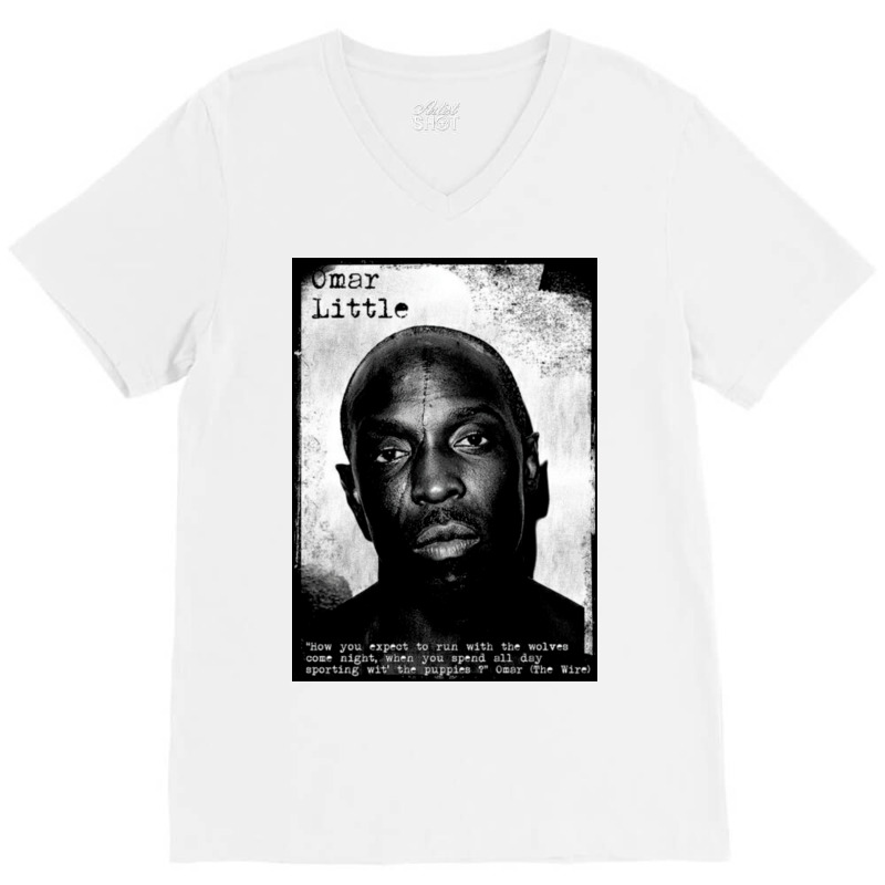 Omar The Wire Poster Tumblr V-neck Tee | Artistshot