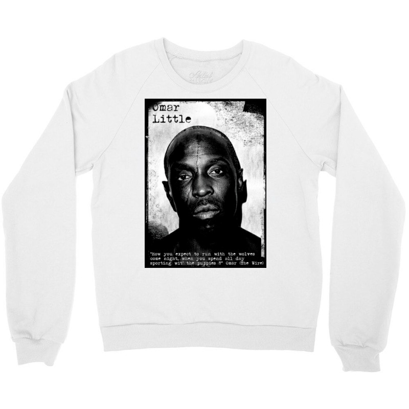 Omar The Wire Poster Tumblr Crewneck Sweatshirt | Artistshot