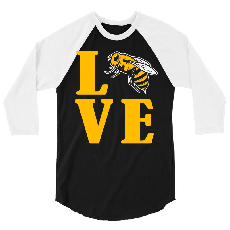 Love Bees Beekeeper Cute Bee 3/4 Sleeve Shirt | Artistshot