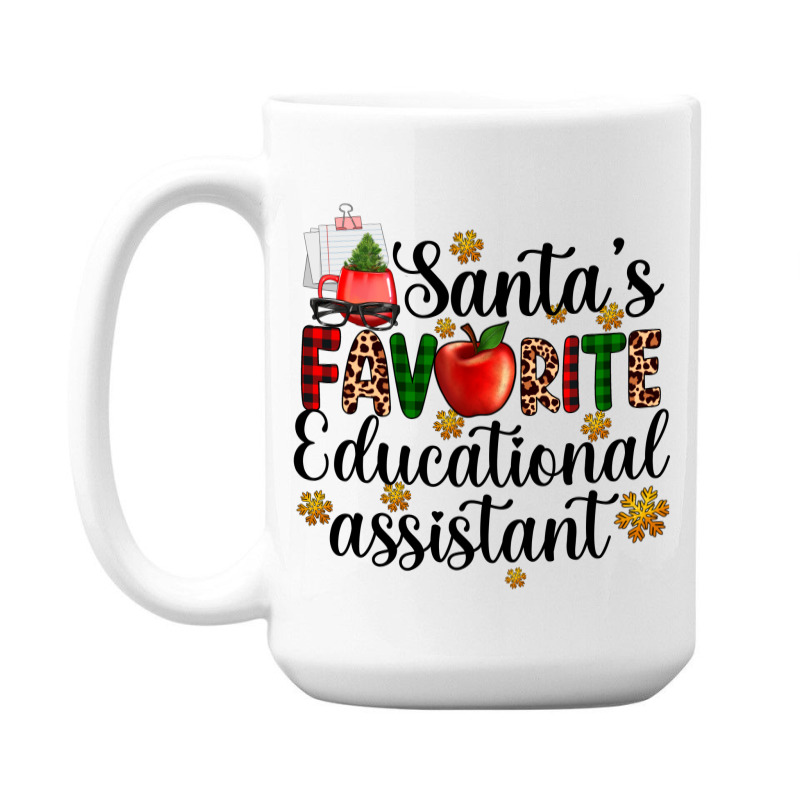 Santa's Favorite Educational Assistant 15 Oz Coffee Mug | Artistshot